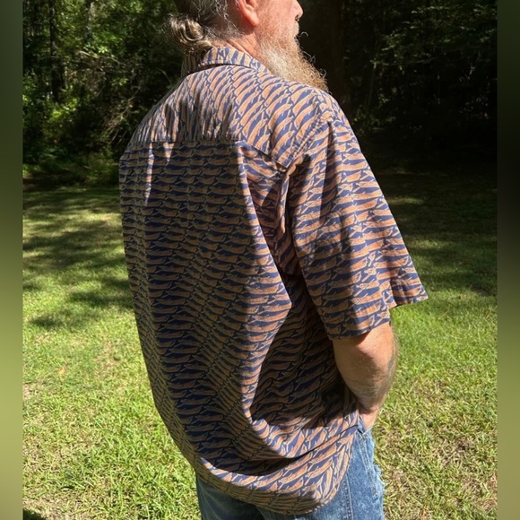 Orvis Canoe Print Short Sleeve Shirt - Picture 2 of 6